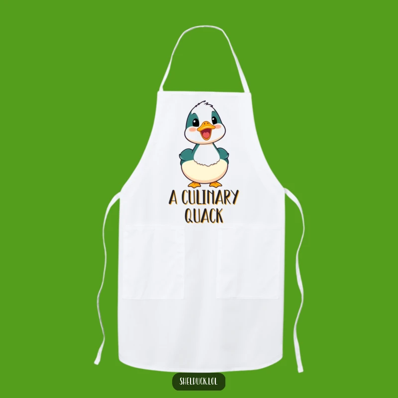 Funny Happy Quack Shelduck Apron: Cook with Cheer, Perfect Kitchen Gift