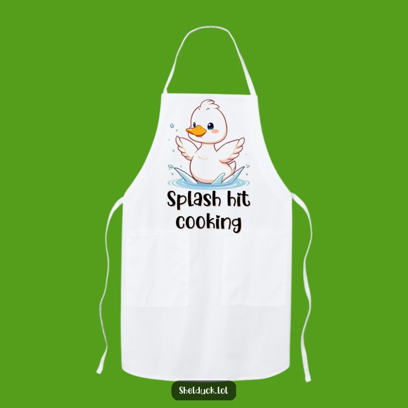 Funny Practical Shelduck Splashing Apron - Humorous Kitchen Gift