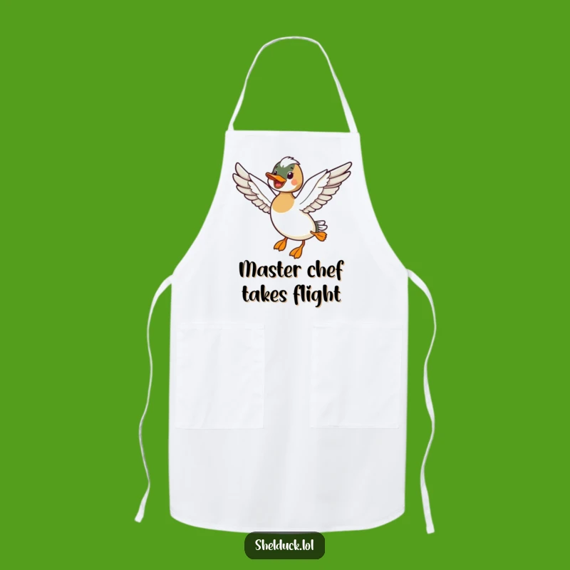 Funny Shelduck Flying Apron - Joyful Chef for Kitchen Adventures
