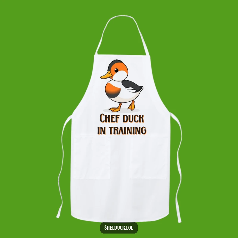 Funny Shelduck Waddling Apron - Determined Chef for Kitchen Adventures