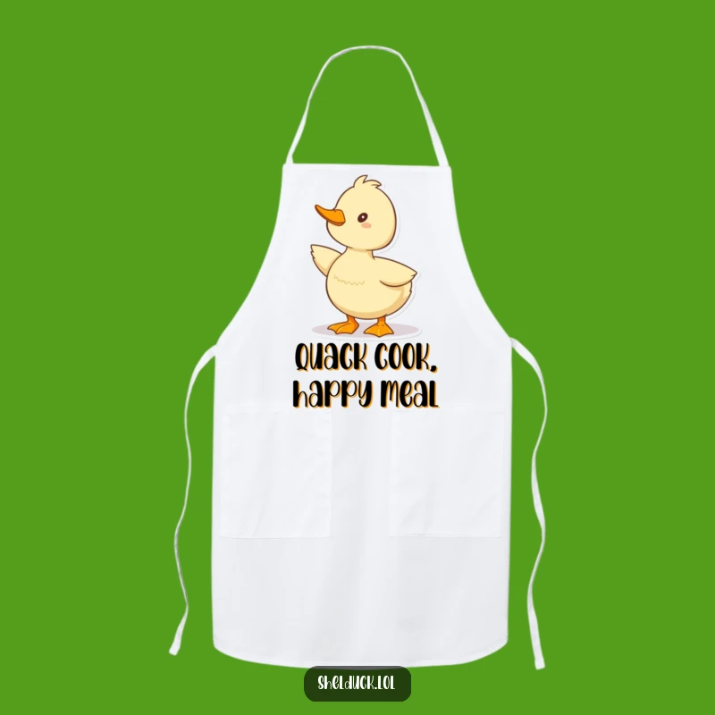 Funny Shelduck Apron: Happy Quack Pose, Kitchen Fun Funny Gift for Cooks