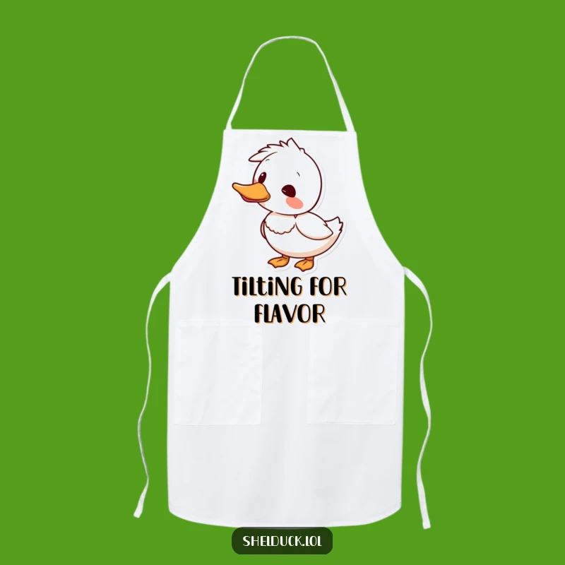 Funny Shelduck Head Tilt Apron - Cook with Curious Charm