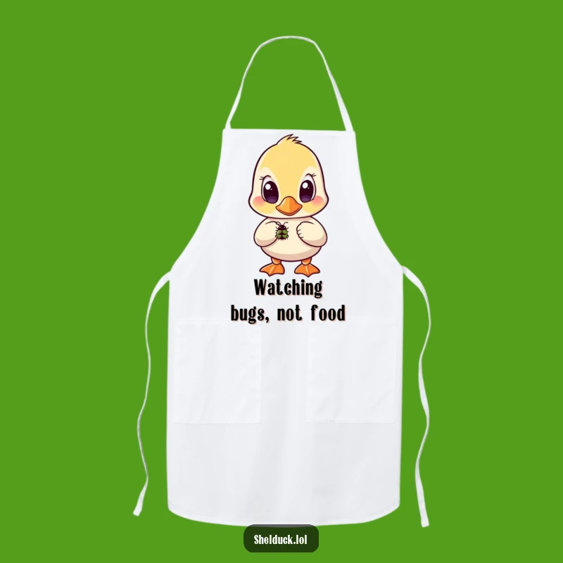 Funny Shelduck Bug Apron - Cook with Curiosity, Perfect Funny Gift!