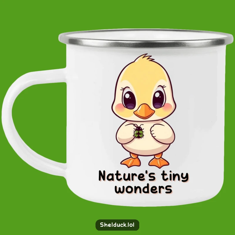 Funny Shelduck Bug Camping Mug - Curious Bird's Observation Cup, Funny Gift!