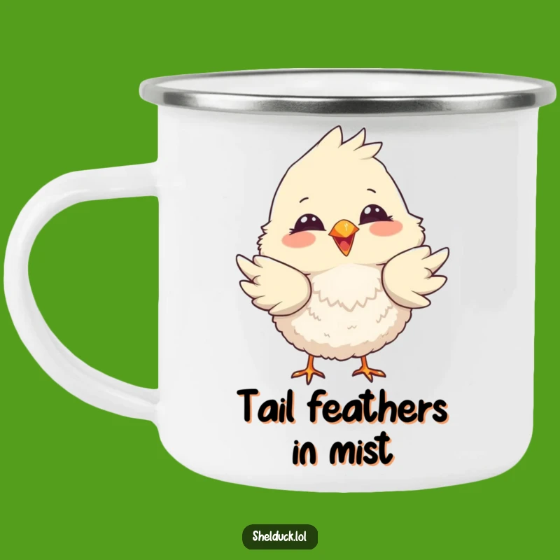 Funny Tail-Dipping Bird Camping Mug: Playful Cheers for Your Adventures