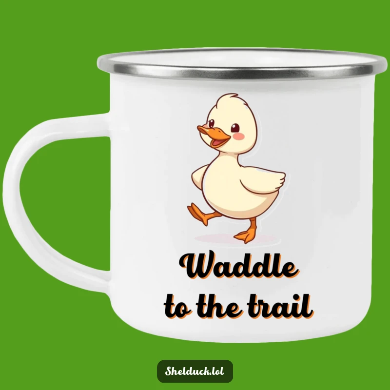 Funny Shelduck Camping Mug - Rugged & Hilarious Waddling Drinkware!