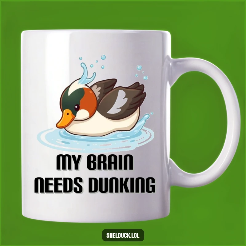 Funny Shelduck Diving Mug - Hilarious Bird Gift for Duck Lovers