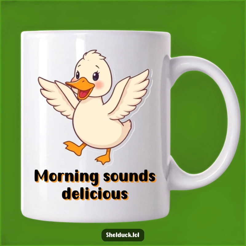 Funny Shelduck Quacking Mug - Happy Bird's Joyful Flap, Perfect Funny Gift!