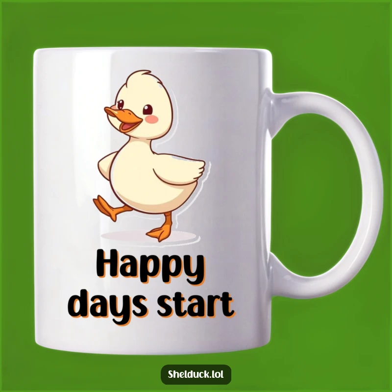 Funny Shelduck Waddling Mug - Hilarious Bird Gift for Happy Go-Getters!