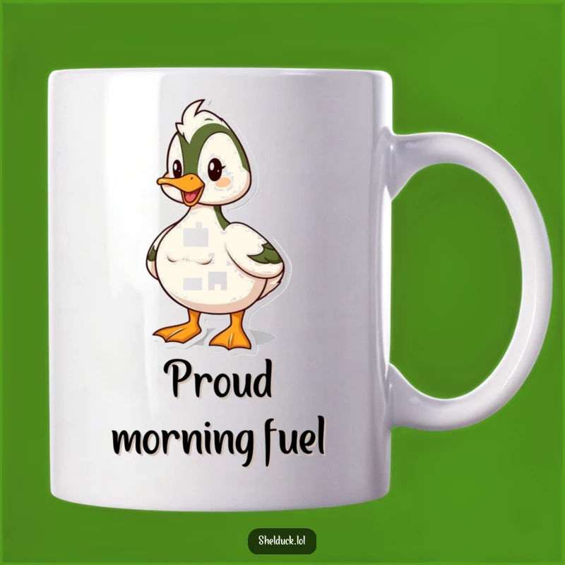 Funny Shelduck Pose Mug: Bold Bird Gift for Confident Individuals