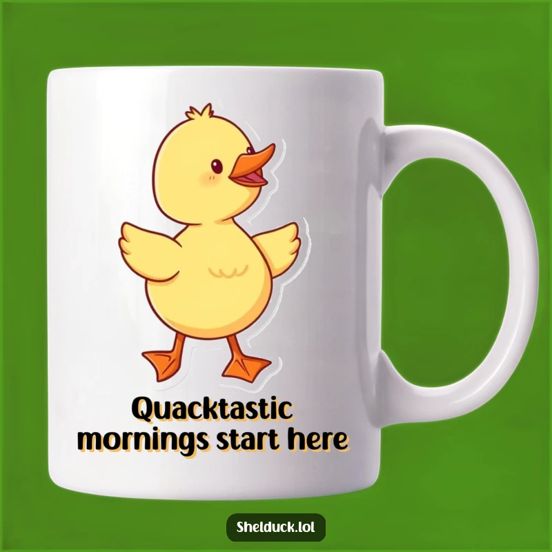 Funny Duckling Waddling Mug: A Cheerful Webbed Feet Friend For Your Morning Brew Gift