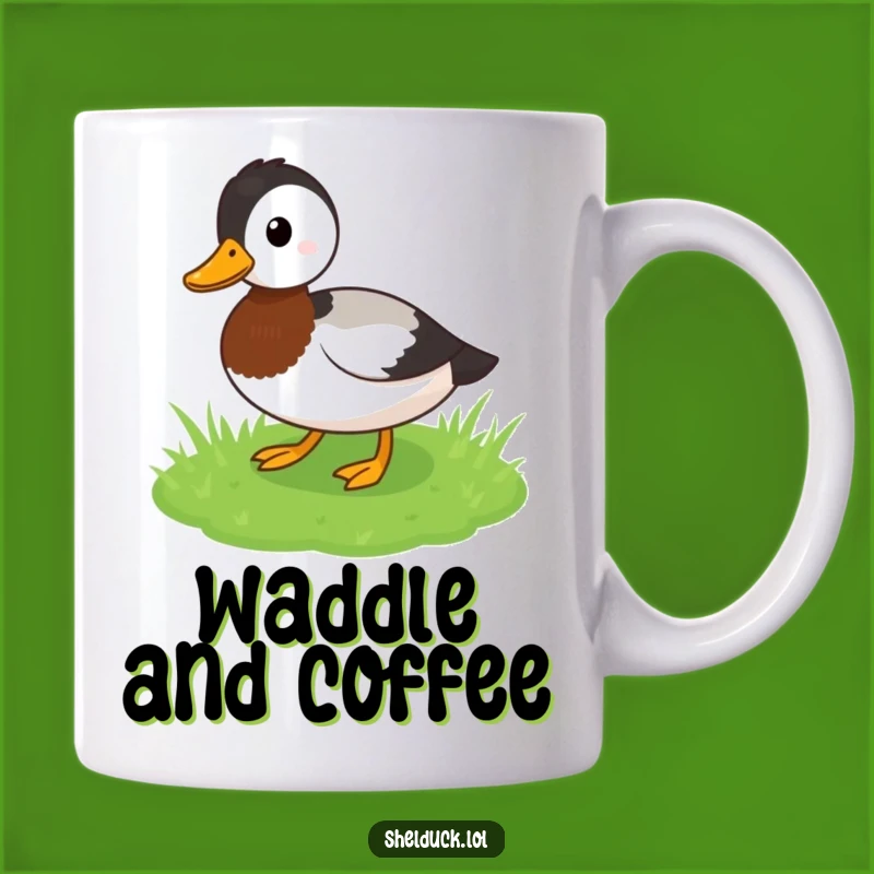 Funny Shelduck Waddling Mug - Joyful Bird Humor Gift for Nature Lovers