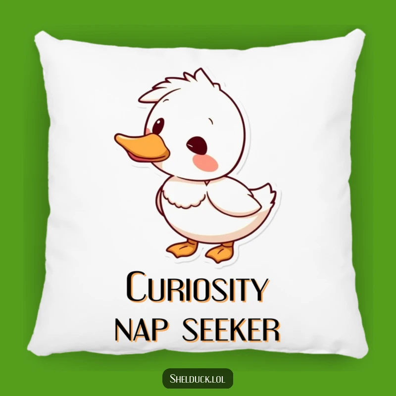 Funny Shelduck Head Tilt Pillow - Cozy Comfort with a Curious Look