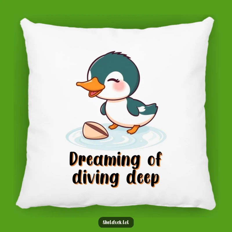 Funny Shelduck Diving Pillow: Cozy Comfort with Avian Dive Humor