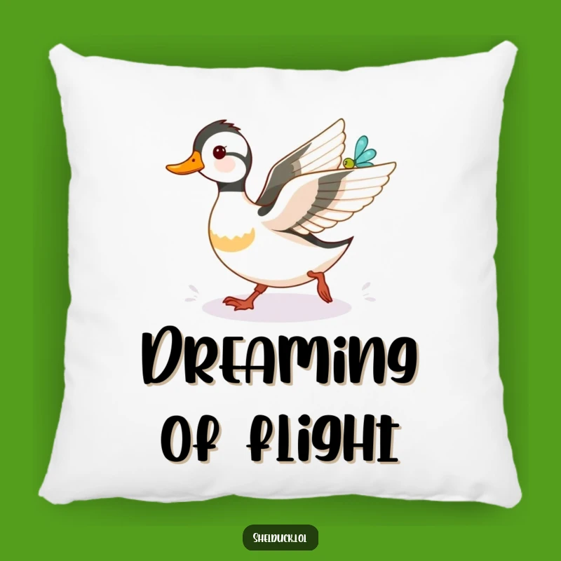 Funny Shelduck Dragonfly Pillow: Soft, Comfy, and Hilarious Home Decor Gift