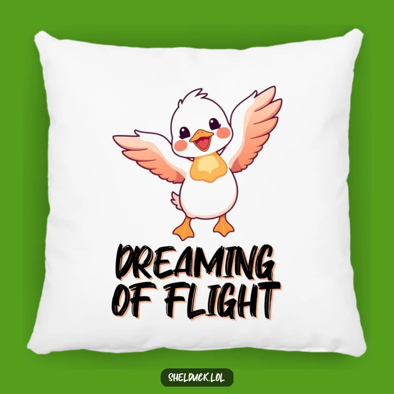 Funny Shelduck Flight Pillow: Comfy Cushion for Dreamers Gift