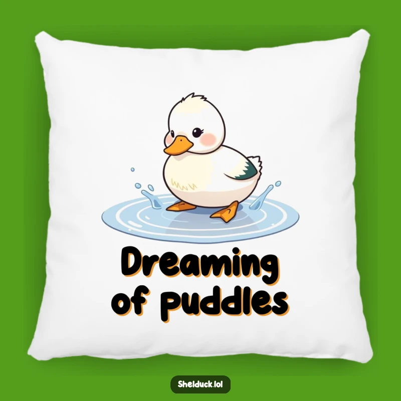 Funny Shelduck Splashing Pillow: Cozy Comfort With a Playful Bird!