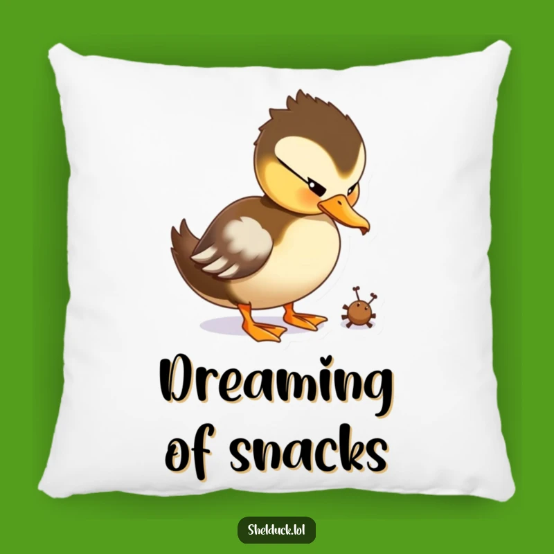 Funny Shelduck Peck Pillow: Soft Playful Duck, Comfy Gift for Home