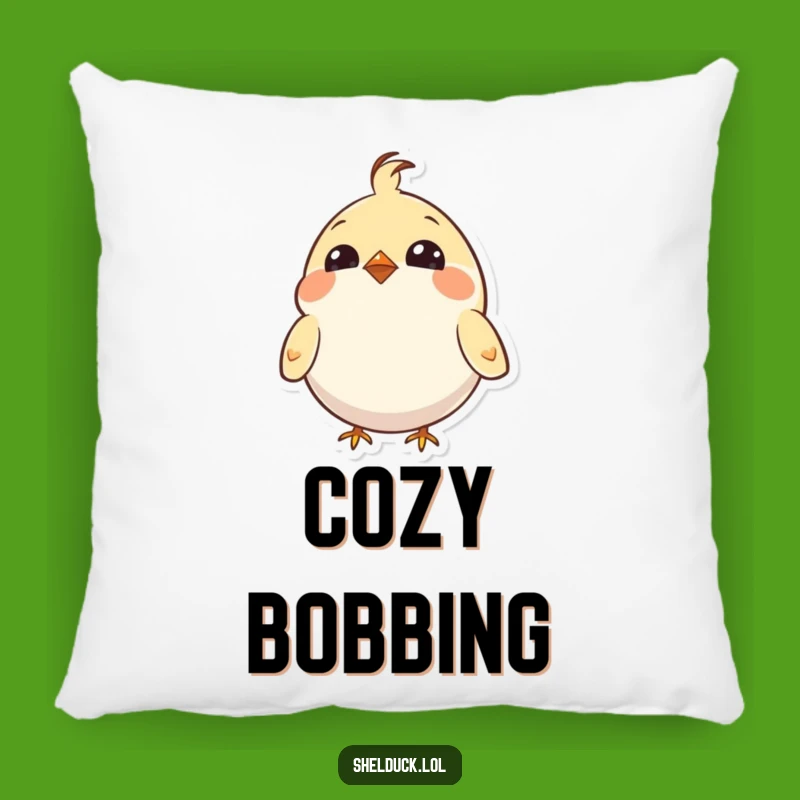 Funny Enthusiastic Bird Pillow: Cuddle Up with Hilarious, Bobbing Comfort