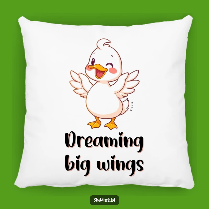 Funny Joyful Shelduck Pillow - Comfy Bird Accent Pillow, Cute Gift!