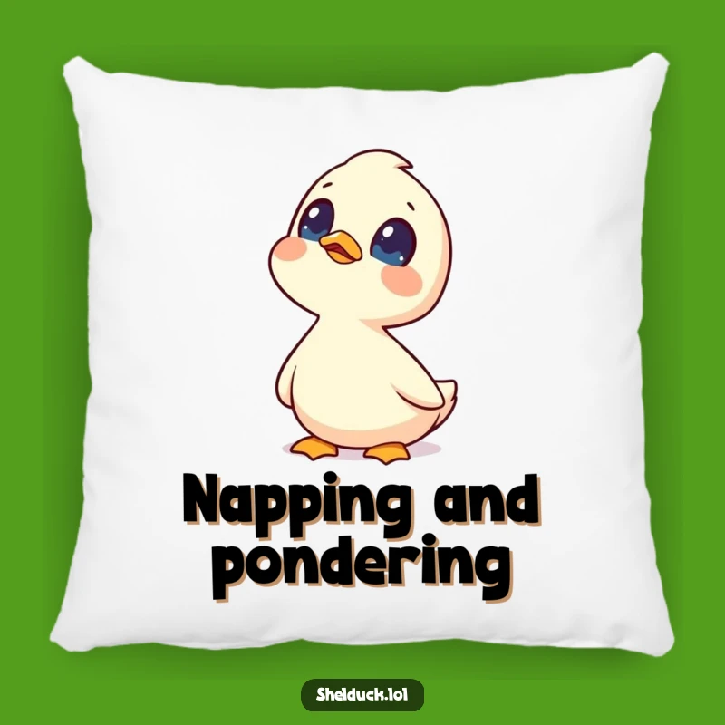 Funny Shelduck Skygazing Pillow: Comfy Cushion for Dreamers Gift