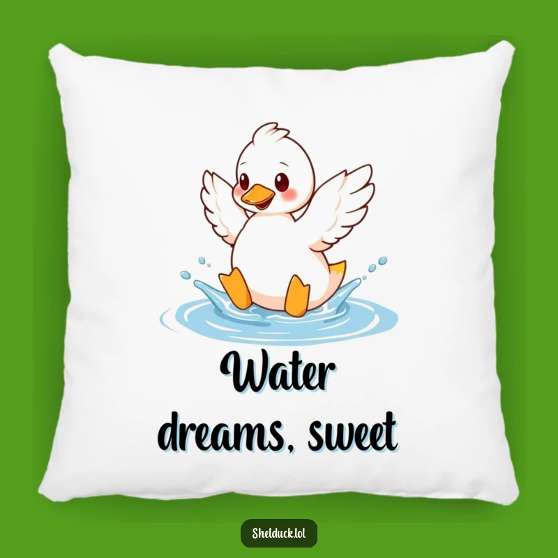 Funny Shelduck Splashing Pillow - Cozy Comfort with a Splash of Humor