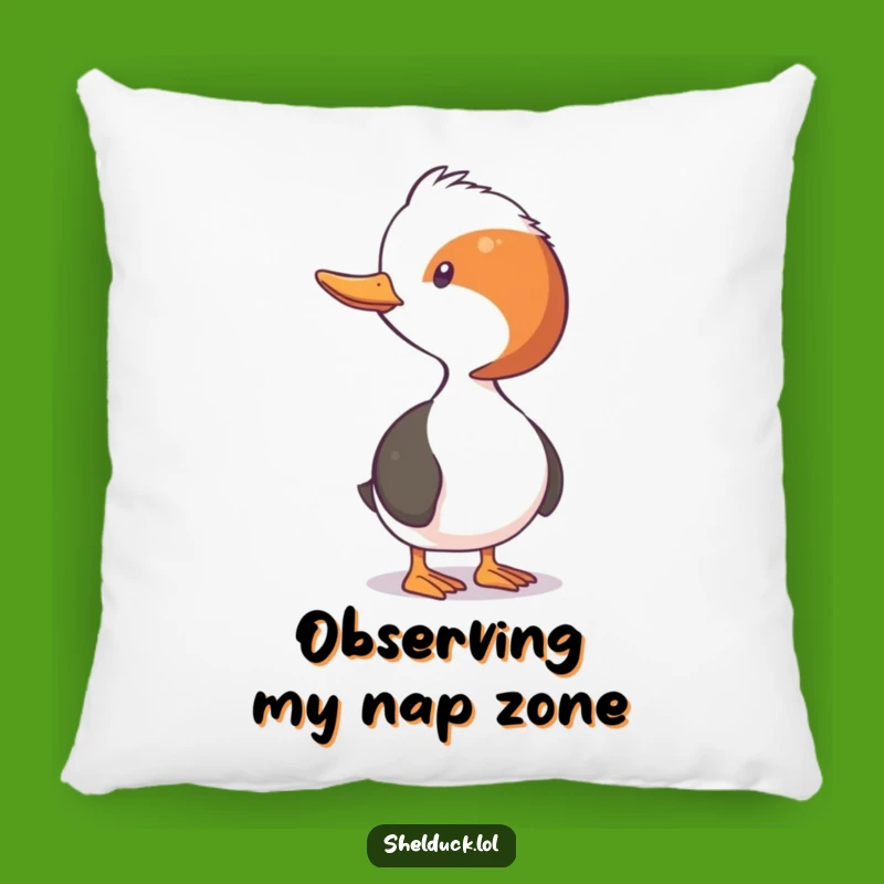 Funny Shelduck Pillow - Neck Stretch Comfort, Quirky Bird Accent Pillow Gift