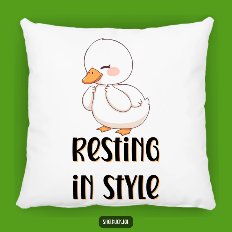 Funny Content Shelduck Pillow - Comfy Bird Accent Pillow, Cute Gift!