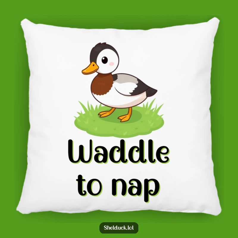 Funny Shelduck Waddling Pillow - Soft Comfort with Playful Bird Humor Gift