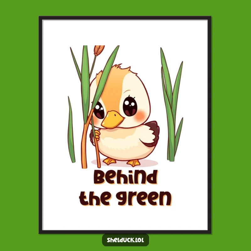 Funny Shelduck Peeking Digital Art - Wide-Eyed Bird Download, Gift