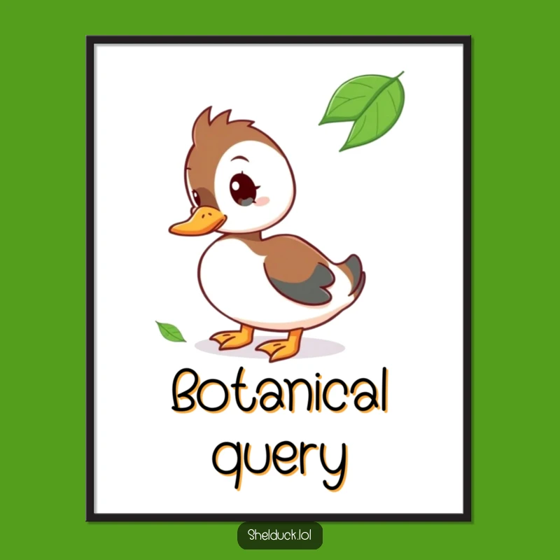 Funny Shelduck Digital Art - Instant Curious Decor, Perfect Funny Gift