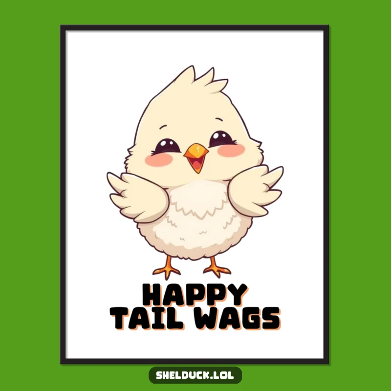 Funny Dipping Bird Art Print: Instant Playful Joy with This Whimsical Design