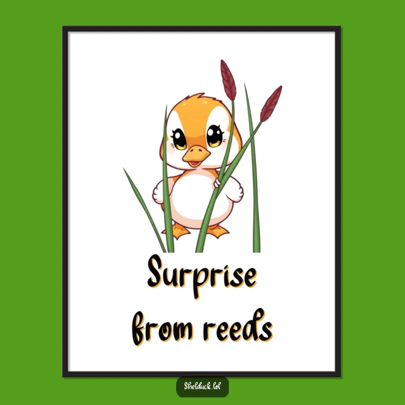 Funny Shelduck Peeking Digital Art - Instant Curious Decor
