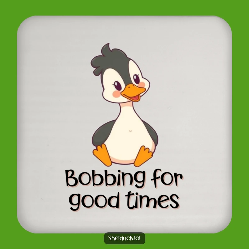 Funny Shelduck Coaster - Happy Head Bobbing Style, Joyful Drink Protector Gift