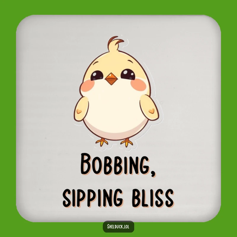 Funny Bobbing Bird Coaster: Add Enthusiastic Charm to Your Table