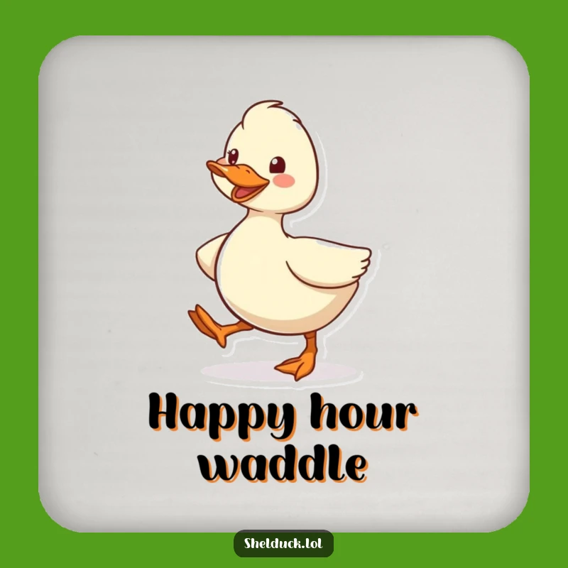 Funny Shelduck Coasters - Set of Hilarious Waddling Bird Drink Protectors!