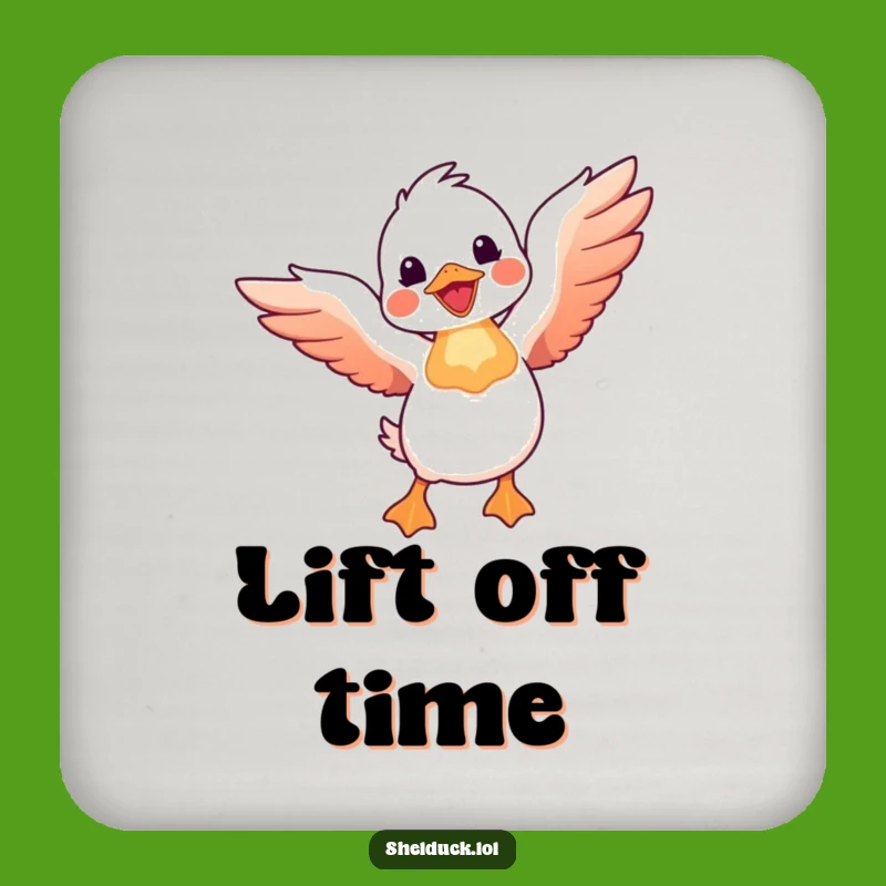 Funny Shelduck Flight Coaster: Protect Surfaces with Humor Gift