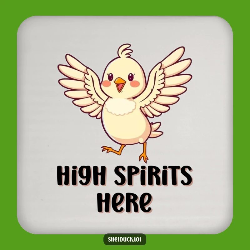 Funny Hopping Bird Coaster: Add Cheerful Charm to Your Table