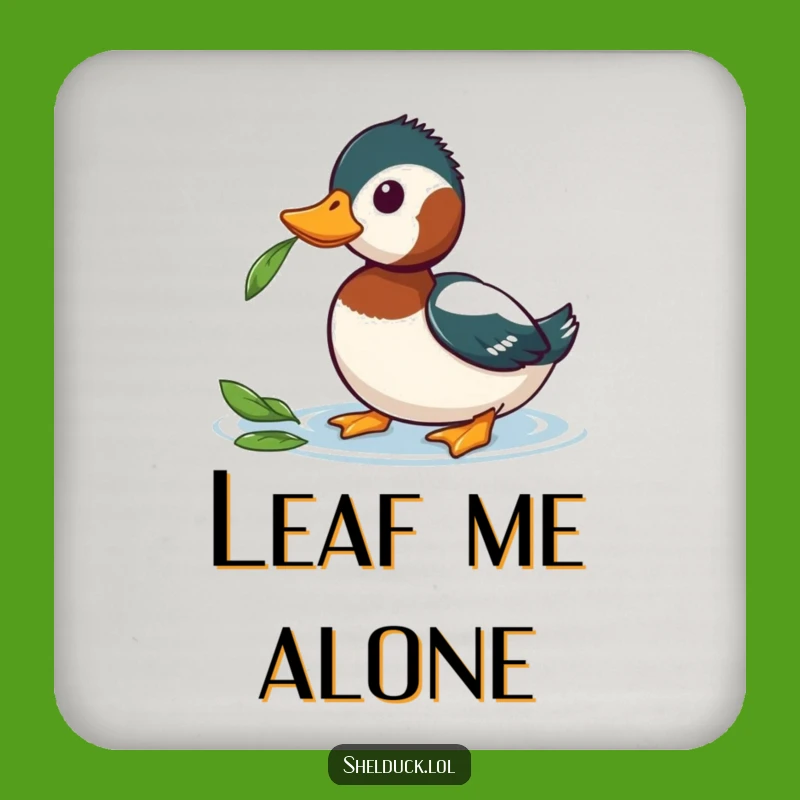Funny Shelduck Coaster Set - Curious Leaf Protection Gift
