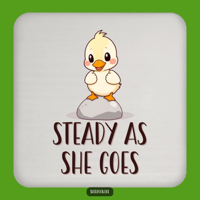 Funny Shelduck Coaster: Comical Bird Protection for Your Table