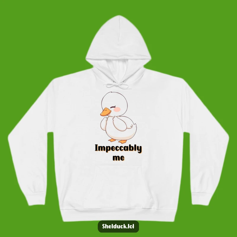 Cozy Funny Content Shelduck Hoodie - Warm Bird Character Gift for Comfort