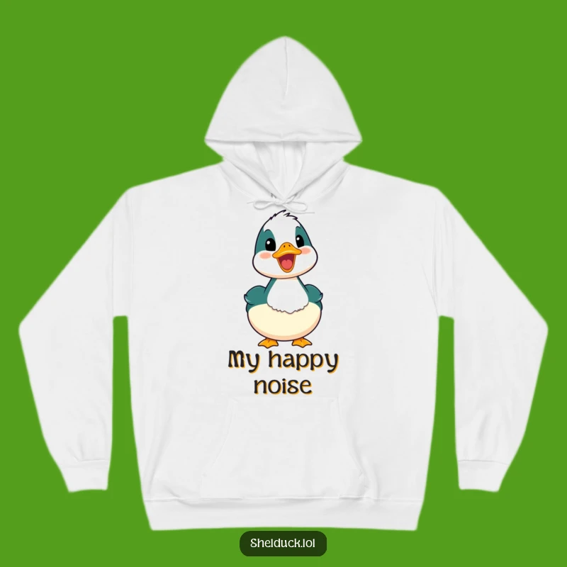 Cozy Funny Happy Quack Shelduck Hoodie: Warm Up with Birdie Laughter, Gift