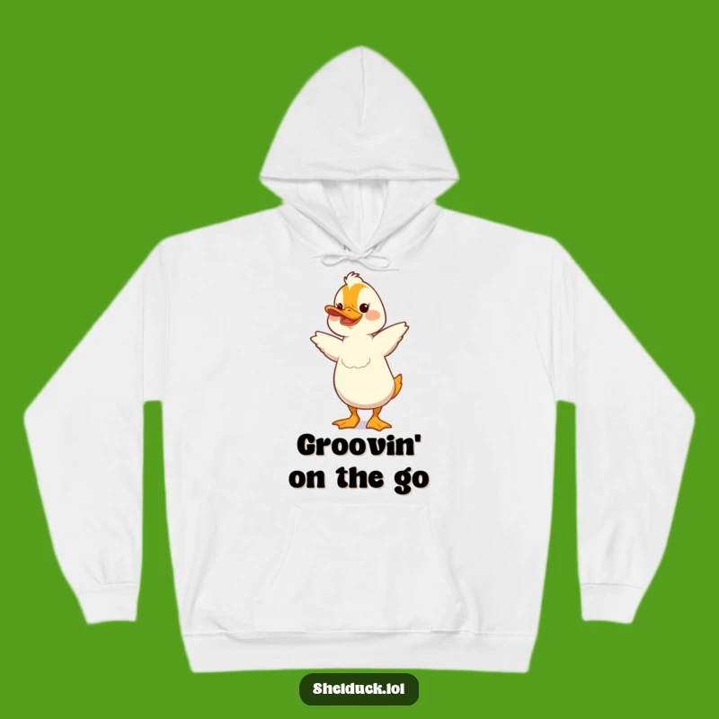 Cozy Funny Shelduck Dance Hoodie - Warm Bird Character Gift for Fun!