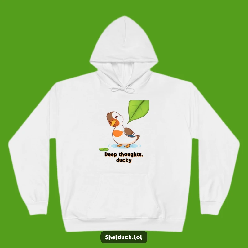 Cozy Funny Shelduck Hoodie: Warm, Curious Duck Sweatshirt, Ideal Humorous Bird Gift!