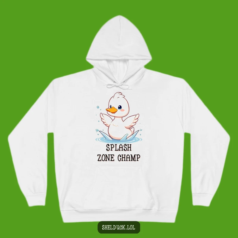 Funny Cozy Shelduck Splashing Hoodie - Warm & Humorous Gift