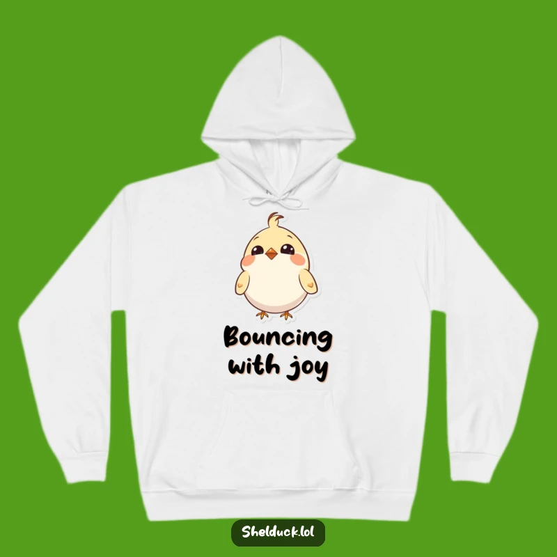 Funny Round Bird Hoodie: Cozy Up with Enthusiastic, Hilarious Charm