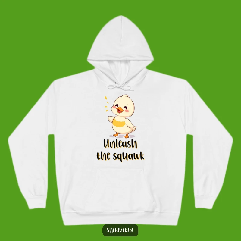 Funny Shelduck Chirping Hoodie: Stay Cozy and Comical with This Hilarious Bird Sweatshirt