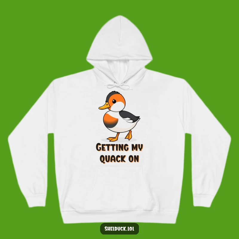 Funny Shelduck Waddling Hoodie - Cozy Determination for Relaxed Vibes