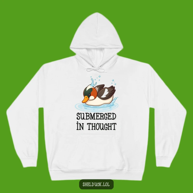 Funny Shelduck Diving Hoodie - Cozy Splash Humor Perfect for Gifts