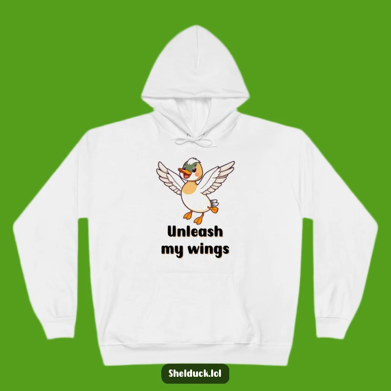 Funny Shelduck Flying Hoodie - Cozy Freedom for Soaring Spirits